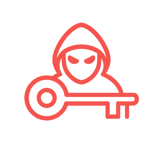 Cybersecurity Red Icon